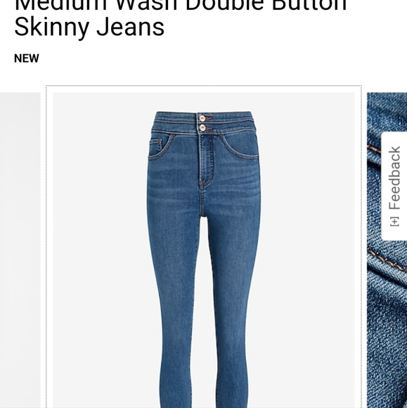 EXPRESS Conscience Edit High Waisted Blue Jeans Size 4 - Picture 3 of 12